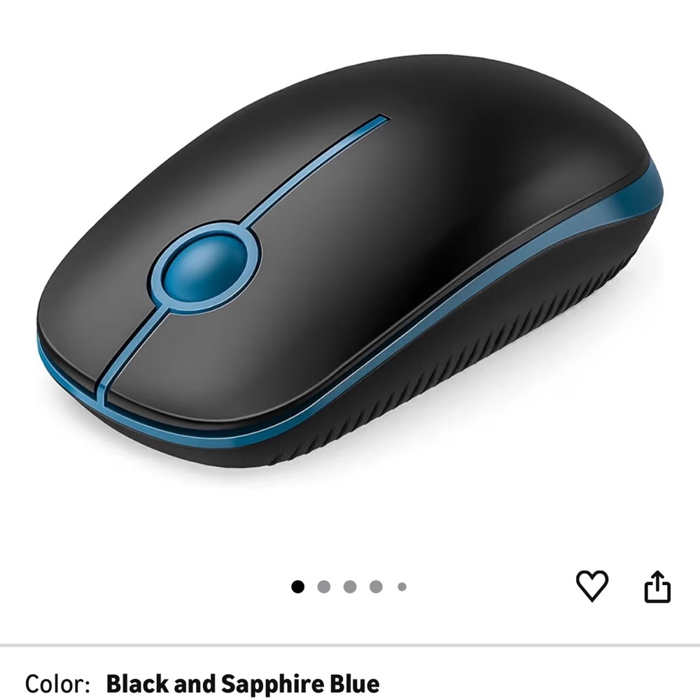 Black Wireless Mouse - Picture 2 of 6